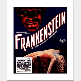 Classic Horror Movie Poster - Frankenstein Posters and Art